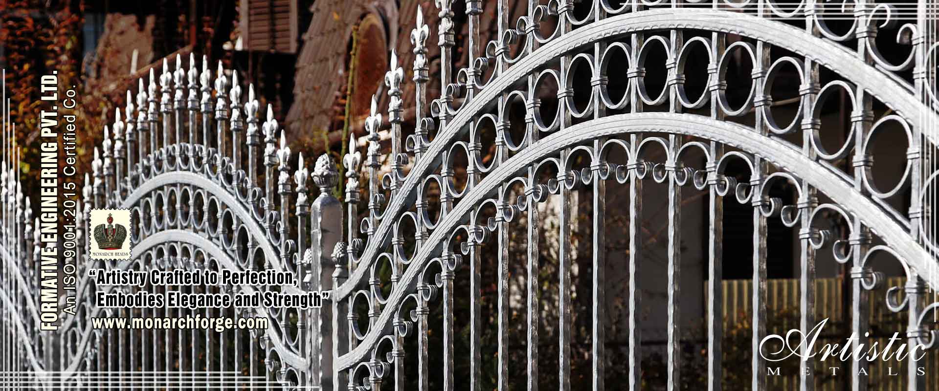 Wrought Iron Gate Fittings Gate Grill Parts Railing & Fencing Accessories Manufacturers Exporters Distributors in India Ludhiana